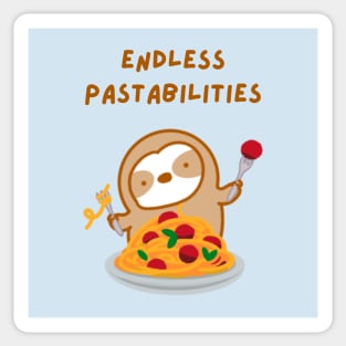 Endless Possibilities Pasta Sloth Sticker